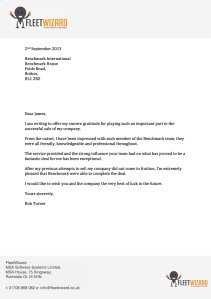 Bob Turner (MSA) testimonial letter copy